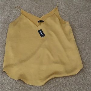 Express Downtown Cami in Gold